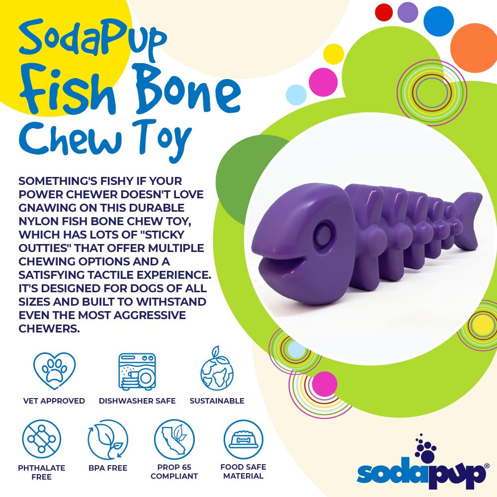Fish Bone Nylon Chew (SodaPup, USA Made)