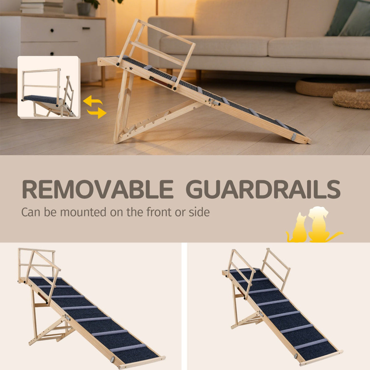 Folding Ramp for Beds, Couches & Cars