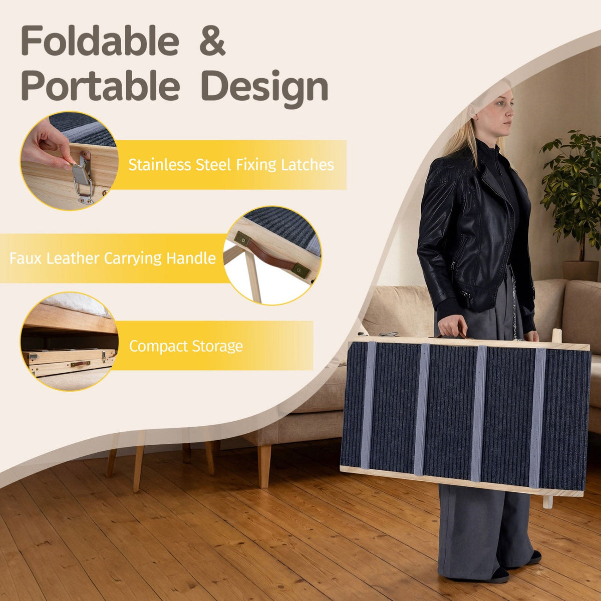 Folding Ramp for Beds, Couches & Cars