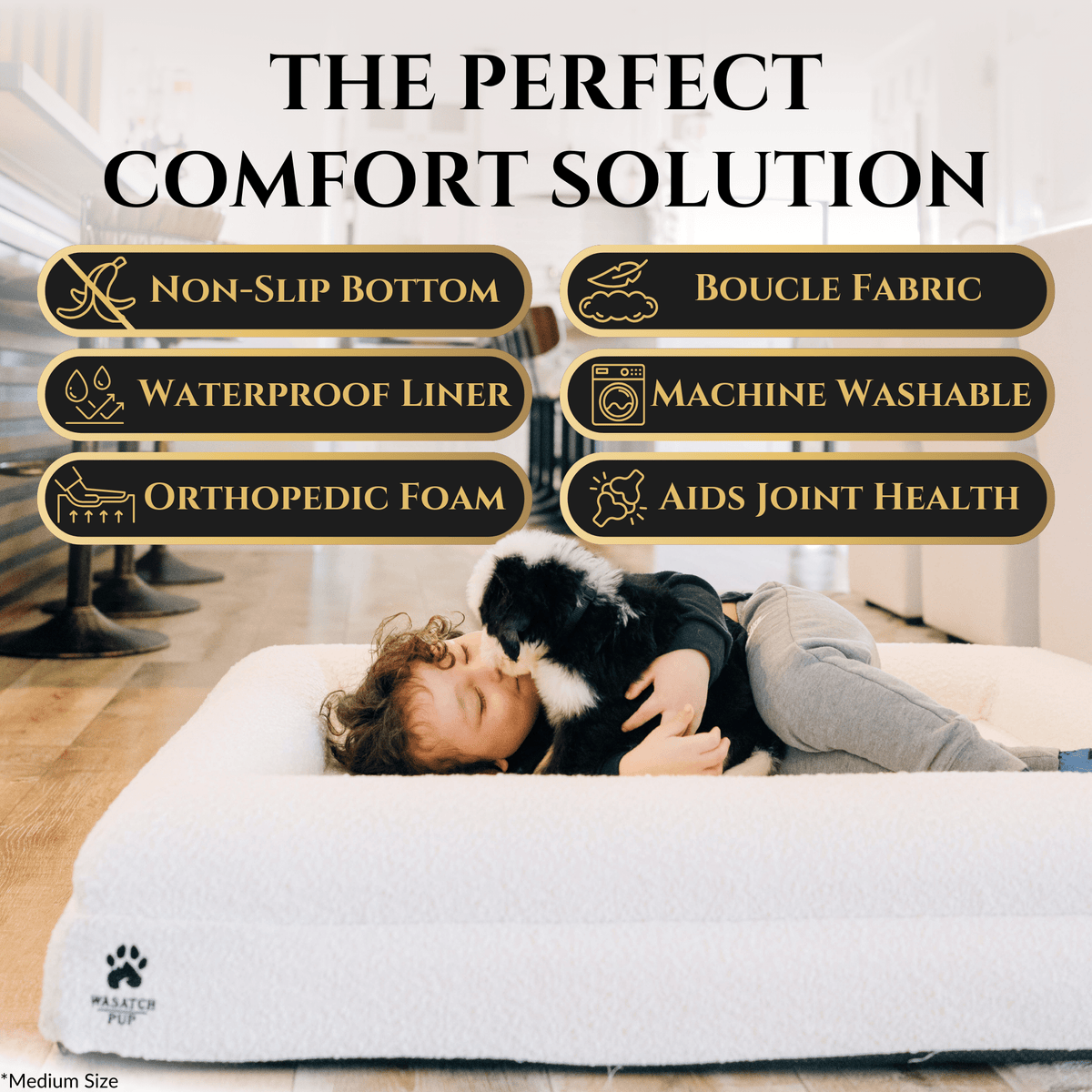 Orthopedic Memory Foam Bolster Bed