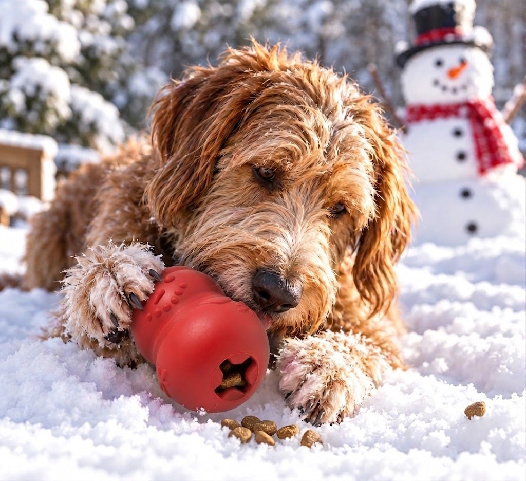 Snowman Treat-Dispensing Toy (USA Made)